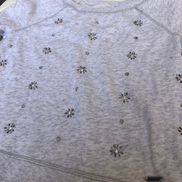 NEW Sparkle Crew Neck Sweater | Abercrombie - Picture 2 of 3